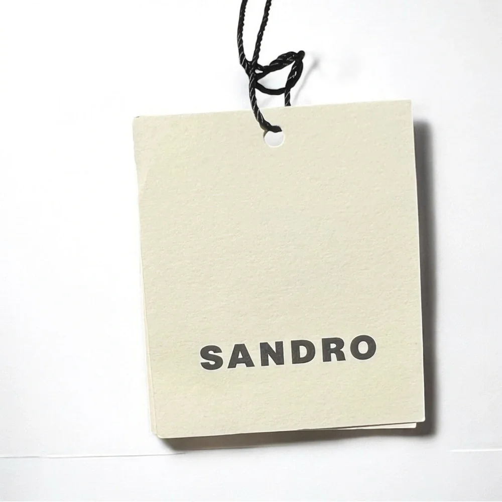 🌻NEW w/tags Sandro Blonvilla Puff Sleeve Crop Top | FR Size 4 / US Size 10 - Picture 12 of 14